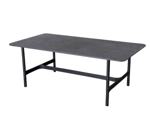 Cane-line Outdoor Twist Sofabord 120x60 cm - Lava Grey/Fossil Black