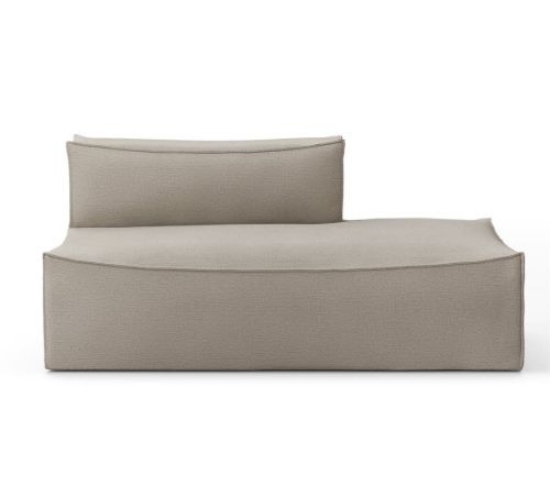 Ferm Living Catena Sofa Open End Right L301 Cotton Linen 170x108 cm - Natural