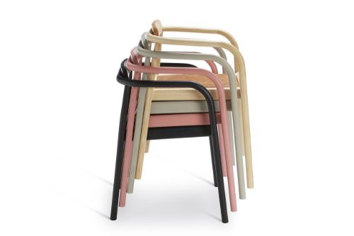 Please Wait to be Seated. Ahm Stuhl SH: 46,5 cm – Aschegrau/Rohrgeflecht