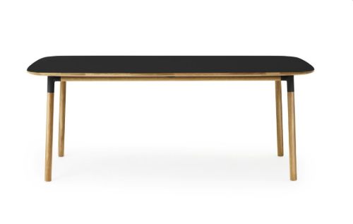Normann Copenhagen Form Esstisch 95x200cm - Schwarz/Eiche