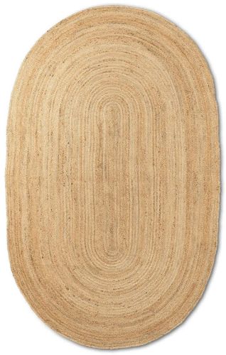 Ferm Living Eternal Oval Jute Rug Large 230x340 cm - Natural