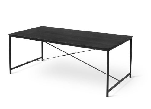 Thorup Copenhagen Tisch B: 200 cm – Schwarz