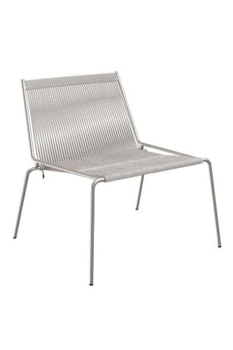 Thorup Copenhagen Noel Lounge Chair SH: 43 cm - Stål/Grå