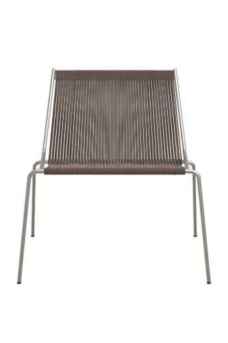 Thorup Copenhagen Noel Lounge Chair SH: 43 cm – Stahl/Dunkelgrau