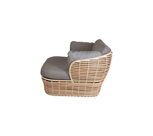 Cane-line Outdoor Basket Loungesessel inkl. Hynder SH: 40 cm – Natur/Taupe