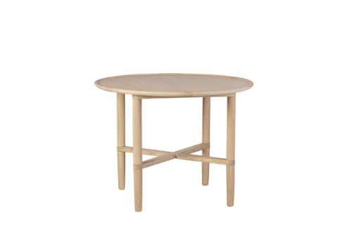 Haslev Opus Rundt Sofabord Ø: 67 cm - Hvidolieret Eg