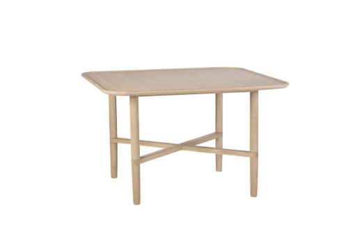 Haslev Opus Kvadratisk Sofabord 80x80 cm - Hvidolieret Eg