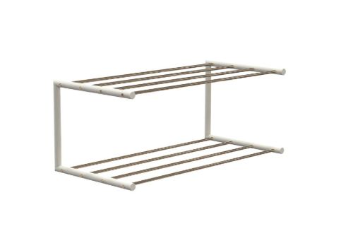 FROST NOVA Skohylde 1 L: 60cm - Poleret Guld/Mat Hvid