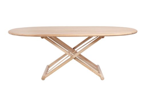 Haslev Safari Couchtisch 100 120x80 cm - Eiche Weiß geölt