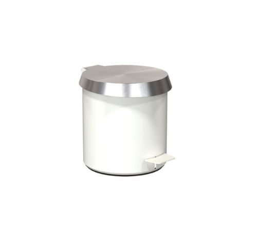 FROST Pedalspand 250 Small 6L - Mat Hvid/Børstet