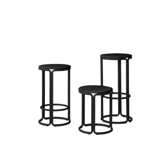 Please Wait to be Seated. Hardie Hocker H: 44 cm – Esche schwarz / Schwarz