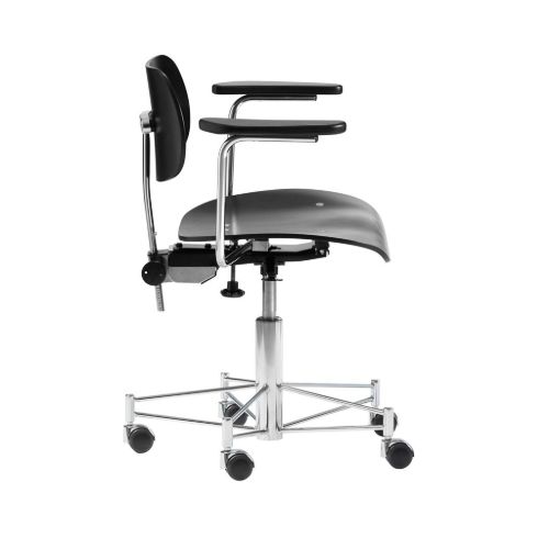Please Wait To Be Seated SBG197R Bürostuhl mit Armlehne, SH: 44 cm – Schwarz
