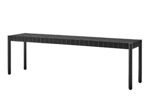 &Tradition TK5 Betty Bench Large B: 157cm - Black/Black Linen