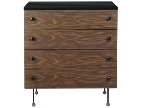 GUBI 62 Dresser 4 Drawers L: 80 cm - American Walnut