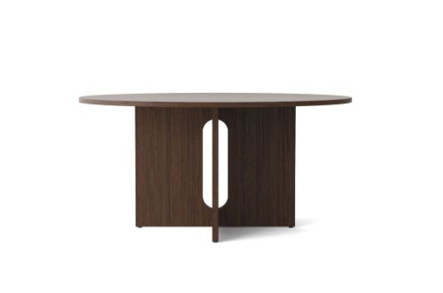 Audo Copenhagen Androgyne Dining Table Ø: 150 cm - Dark Stained Oak/Dark Stained Oak