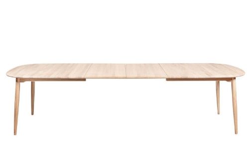 Haslev Symphony 78 Ovaler Esstisch 105 x 200 cm – Weiß geölte Eiche