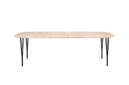 Haslev Symphony 88 Esstisch 90 x 150 cm - Weiß geölte Eiche / Schwarz