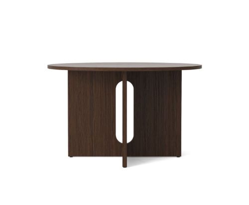 Audo Copenhagen Androgyne Dining Table Ø: 120 cm - Dark Stained Oak/Dark Stained Oak