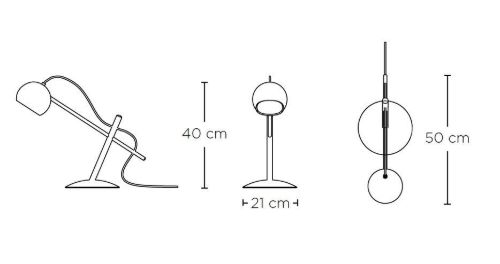 Brdr. Krüger Lune Tischlampe H: 40 cm – Geräucherte geölte Eiche