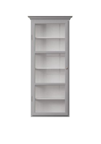 Lindebjerg Design Classic V4 Vitrineskab Venstrehængt Dør 70x170 cm - Grey