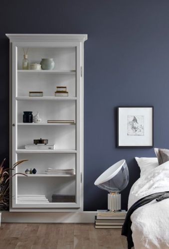 Lindebjerg Design Classic V4 Vitrine Linksangeschlagene Tür 70x170 cm - Grau