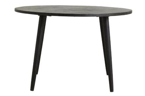 Nordal Hau Round Dining Table Ø:120 cm - Black Wood