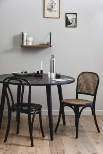 Nordal Hau Runder Esstisch Ø:120 cm – Schwarzes Holz