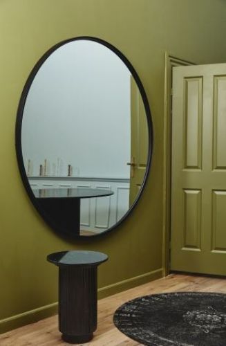 Nordal Erie Runder Beistelltisch mit Marmor Ø: 40 cm - Schwarz