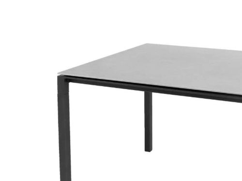 Cane-line Outdoor Pure Gartentisch 100x100 cm - Lavagrau/Betongraue Keramik
