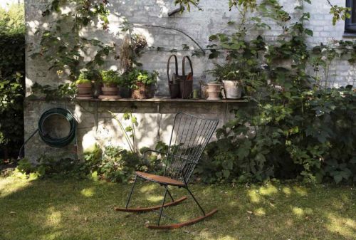 HOUE Paon Schaukelstuhl SH: 40 cm – Kieferngrün