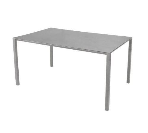 Cane-line Outdoor Pure Havebord 150x90 cm - Light Grey/Concrete Grey Ceramic