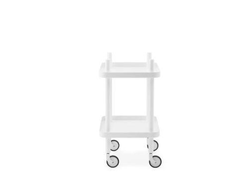 Normann Copenhagen Block Rolltisch H: 64 cm - Weiß / Weiß