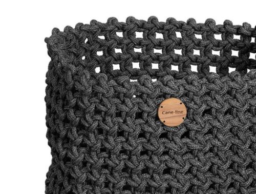 Cane-line Outdoor Soft Rope Kurv Stor Ø: 50 cm - Dunkelgrau