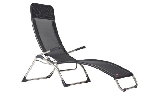 Fiam Samba Outdoor Deck Chair SH: 34 cm - Black