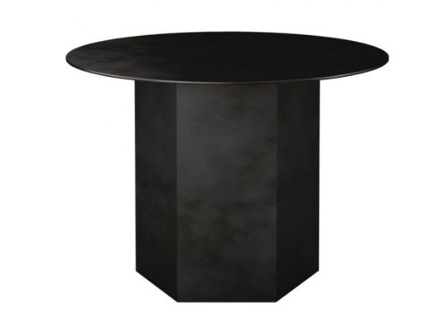 GUBI Epic Coffee Table Ø: 60 cm - Midnight Black Steel