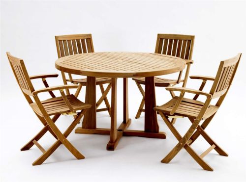 Kircodan Astor XL Gartentisch Ø: 150 cm - Teak