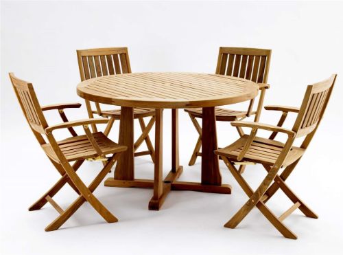 Kircodan Astor XXL Gartentisch Ø: 180 cm - Teak