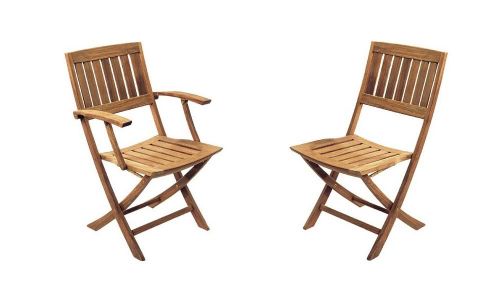 Kircodan Caprino Klappstuhl ohne Armlehne SH: 44 cm – Teak
