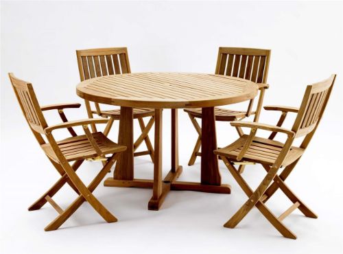 Kircodan Caprino Klappstuhl mit Armlehne SH: 44 cm – Teak