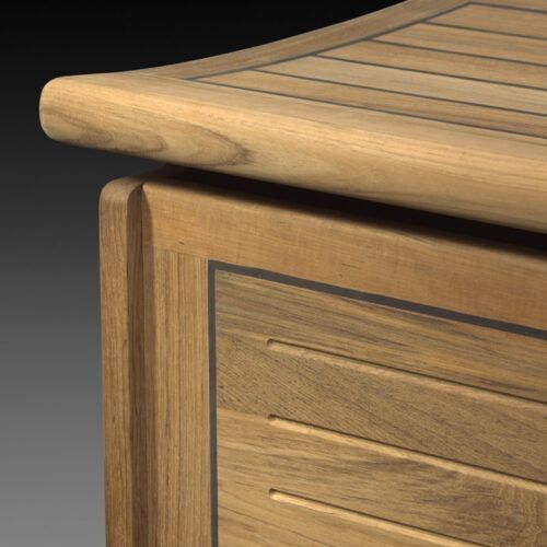 Kircodan Maestro Sargbank, klein, 41 x 71 cm – Teak