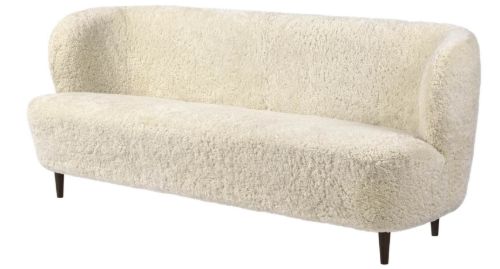 GUBI Stay Sofa Vollgepolstert SH: 40 cm – Räuchereiche/Mondlicht