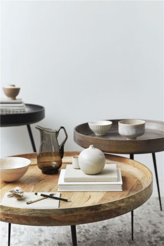 Mater Bowl Table Large Ø: 52 cm - Natur