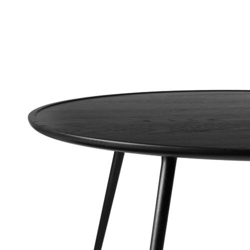 Mater Accent Esstisch Ø: 110 cm – Schwarz lackierte Eiche