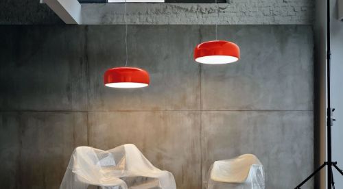 FLOS Smithfield Suspension Pro Pendelleuchte m. Push Dimmer Ø: 60 cm – Schlamm