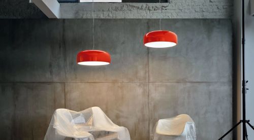 FLOS Smithfield Suspension Pro Pendelleuchte m. Push-Dimmer Ø: 60 cm – Mattschwarz
