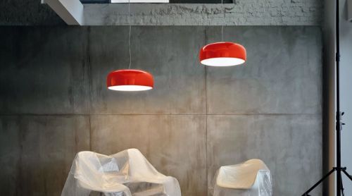 FLOS Smithfield Suspension Pro Pendant DALI Dimmbar Ø: 60 cm - Schlamm