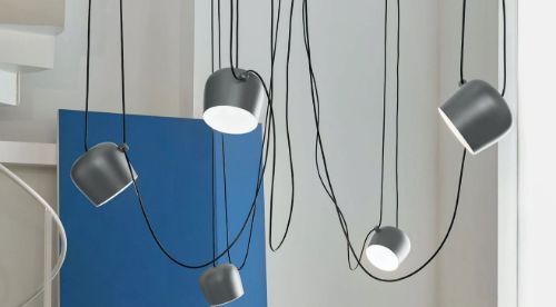 FLOS Aim Small Pendelleuchte Ø: 17 cm - Schwarz