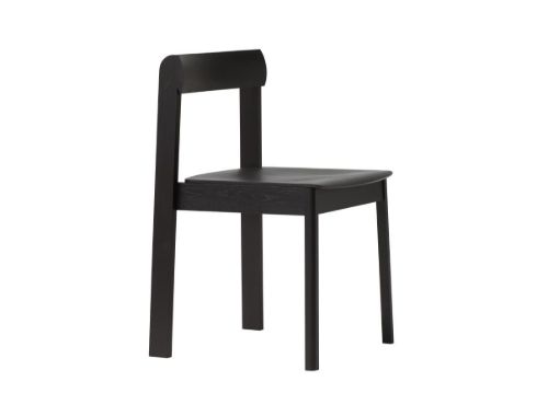 Form & Refine Blueprint Chair SH: 45 cm - Black Painted Oak