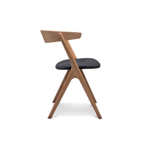 Sibast Furniture No 9 Esszimmerstuhl SH: 45 – Seifeneiche/Leder Dunes Anthrazit