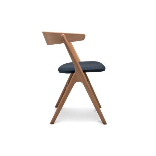 Sibast Furniture No 9 Esszimmerstuhl SH: 45 – Soap Oak / Wool Remix 873 Blue